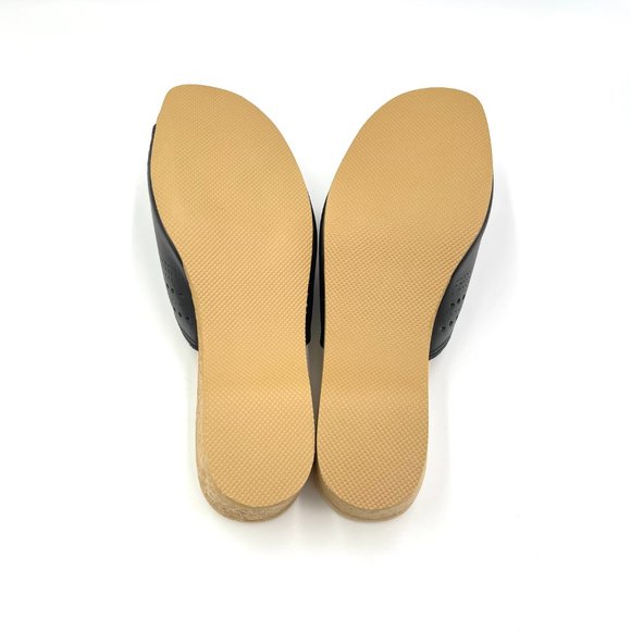 Worishofer Womens 251 Black Leather Slides Wedges Sandals Shoes 38 EU 7.5 - 8 US - Picture 10 of 15